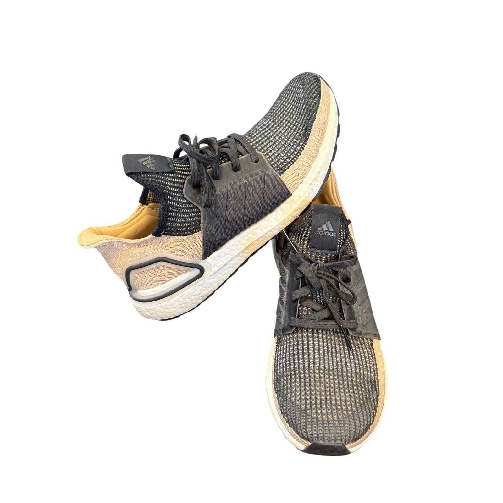 Adidas Ultra Boost 19 Running Shoes Mens 9.5 Raw Sand Lightweight F35241